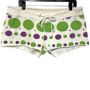 Y2K lucky M brand sweatpants shorts booty low rise hot shorts terry dot print